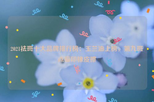 2021祛斑十大品牌排行榜：玉兰油上榜，第九斑点痘印橡皮擦