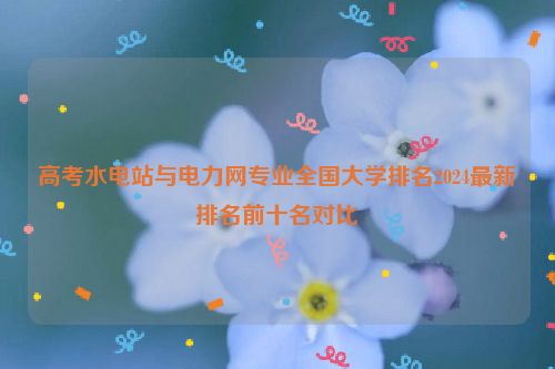 高考水电站与电力网专业全国大学排名2024最新排名前十名对比