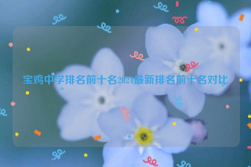 宝鸡中学排名前十名2024最新排名前十名对比