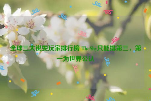 全球三大锐雯玩家排行榜 TheShy只能排第三，第一为世界公认